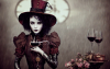 thargor6_steampunk_alice_with_scissor-hands_red_wine_rainy_day__14489bdb-b396-48ab-ad00-90d411887141
