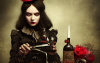 thargor6_steampunk_alice_with_scissors_hands_red_wine_rainy_day_906ce93c-d8e6-4899-a655-b6a6c94fd046