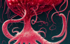 thargor6_a_large_squid_filled_with_red_wine_holding_a_beautiful_1469124e-f04e-406b-b88b-d93ce5c574b9