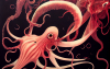 thargor6_a_large_squid_filled_with_red_wine_holding_a_beautiful_9922fc02-8063-47d9-8240-1af64f1e0ca2
